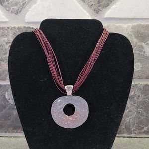 PENDANT  silver tone.